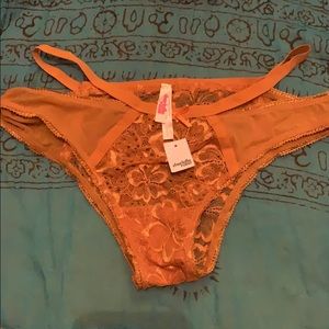 Orange bikini underwear